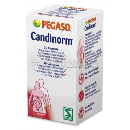 Schwabe Candinorm Integratore per Candida 30 Capsule