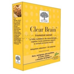 Confezione di New Nordic Clear Brain Integratore per la Memoria 120 Compresse