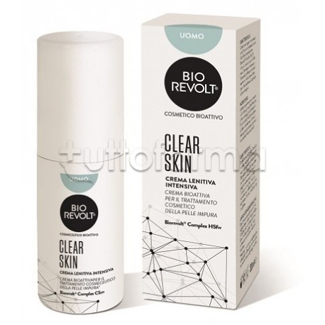 Biorevolt Rx Clear Skin Uomo Crema Lenitiva Intensiva Bioattiva Per Pelle Impura 30ml