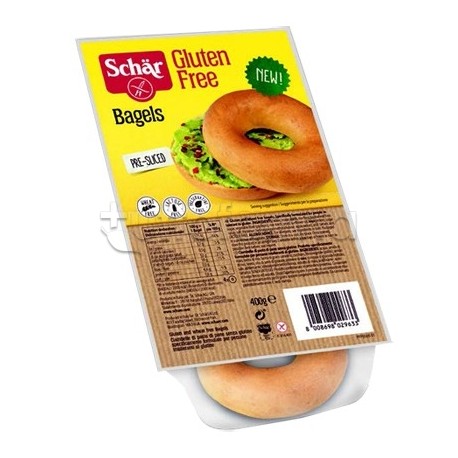 Schär Bagels senza glutine e lattosio per colazione e spuntini 4x100g Schär Bagels senza glutine e lattosio per colazione e spuntini 4x100g