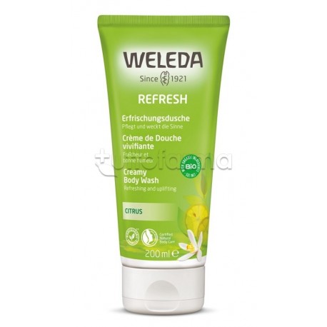 confezione di Weleda Refresh Doccia Cremosa al Limone Bagnodoccia Rinfrescante 200ml confezione di Weleda Refresh Doccia Cremosa al Limone Bagnodoccia Rinfrescante 200ml