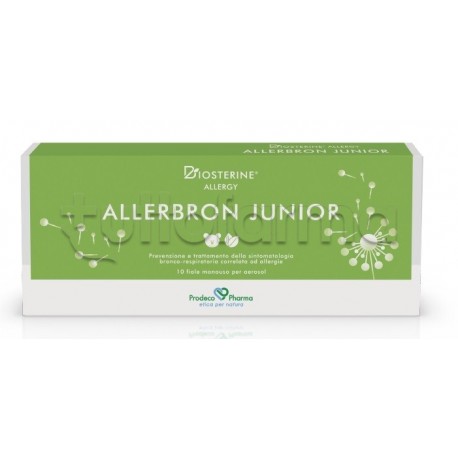 Biosterine Allergy Allebron Junior per Allergie 10 Fiale per Aerosol