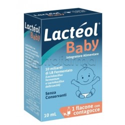 confezione di Lacteol Baby Integratore Fermenti Lattici per Intestino 10ml