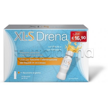Xls Drena Integratore Drenante Taglio Prezzo 10 Flaconcini Xls Drena Integratore Drenante Taglio Prezzo 10 Flaconcini