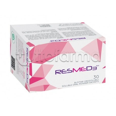 Confezione con Resmed3 Integratore per Menopausa 30 Bustine Singole