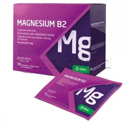 Magnesium B2 Integratore Vitamina B per Mal di Testa, Stress e Nervosismo 20 Bustine Magnesium B2 Integratore Vitamina B per Mal di Testa, Stress e Nervosismo 20 Bustine