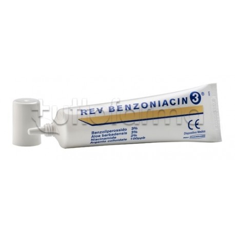 Rev Benzoniacin 3 Crema per Acne 30ml
