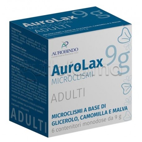 Aurolax Microclismi per Adulti Lassativi 6 Contenitori
