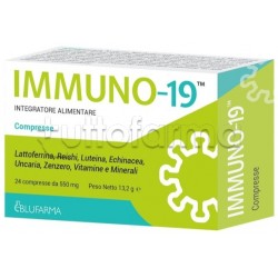 Blufarma Immuno 19 Integratore per Difese Immunitarie 24 Compresse Blufarma Immuno 19 Integratore per Difese Immunitarie 24 Compresse