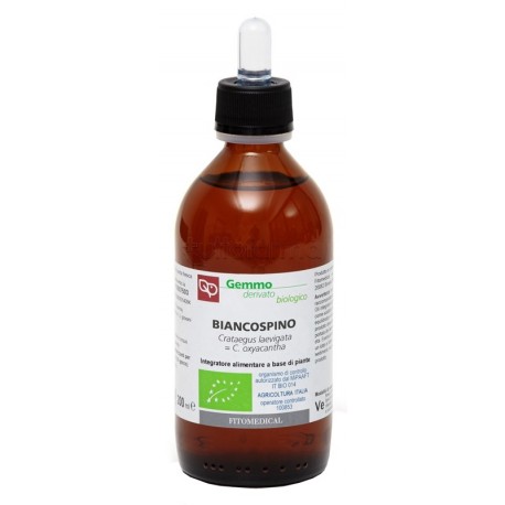 Fitomedical Biancospino Bio Macerato Glicerinato per Cuore e Pressione 200ml
