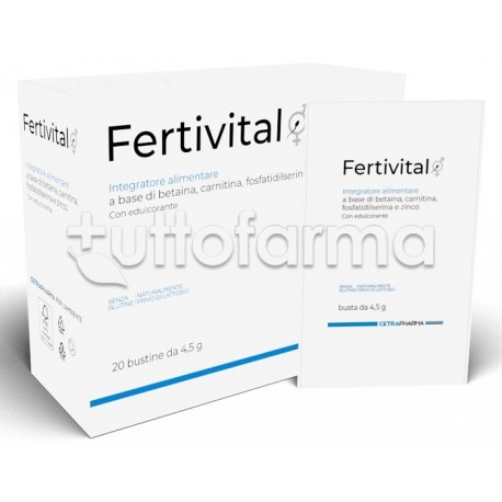 Fertivital integratore per fertilità maschile e benessere 20 bustine monodose