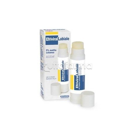 Efrivirallabiale per Herpes Labiale Matita Cutanea
