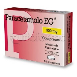 EG Paracetamolo 500mg 20 Compresse per Febbre