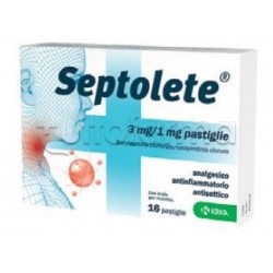 Septolete Aroma Eucalipto 3mg/1mg 16 Pastiglie Septolete Aroma Eucalipto 3mg/1mg 16 Pastiglie