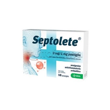 Septolete Aroma Eucalipto 3mg/1mg 16 Pastiglie
