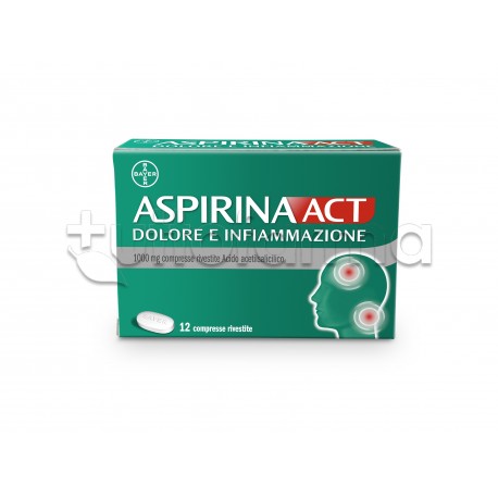 Aspirinact Dolore e Infiammazione 12 Compresse Rivestite 1000mg
