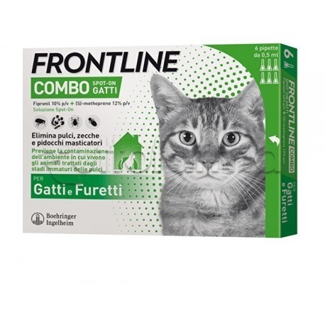 Frontline Combo Antiprassitario per Gatti e Furetti 6 Pipette