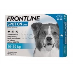 Frontline Spot-on Antiparassitario Veterinario per Cani 10-20Kg 4 Pipette