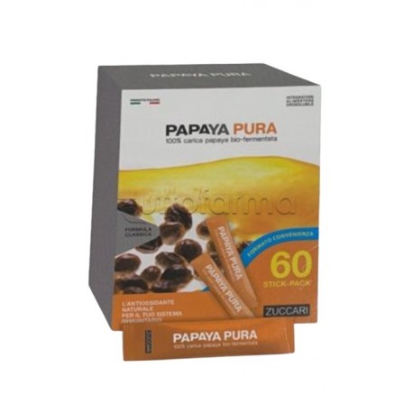 Zuccari Papaya Pura Integratore Antiossidante Formato Convenienza 60 Bustine
