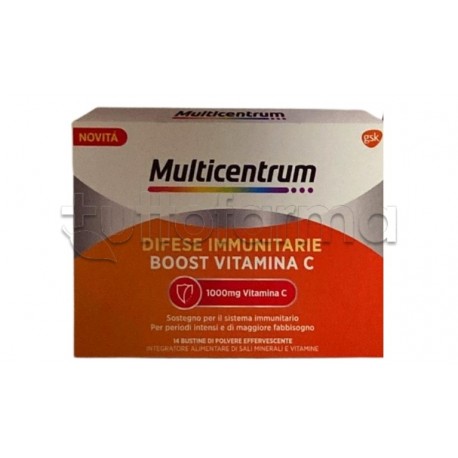 Multicentrum Difese Immunitarie Integratore di Vitamina C 14 Bustine