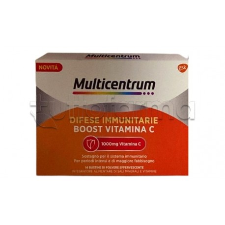 Multicentrum Difese Immunitarie Integratore di Vitamina C 14 Bustine Multicentrum Difese Immunitarie Integratore di Vitamina C 14 Bustine