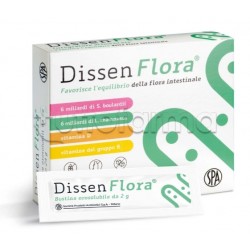 Dissen Flora Integratore per Benessere Intestinale di Adulti e Bambini 12 Bustine Orosolubili Dissen Flora Integratore per Benessere Intestinale di Adulti e Bambini 12 Bustine Orosolubili