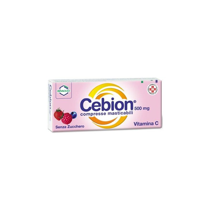Cebion 20 Compresse Masticabili 500 mg Senza Zucchero Vitamina C