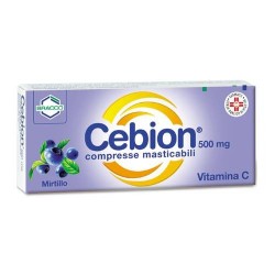 Cebion 500 mg 20 Compresse Masticabili Mirtillo Vitamina C