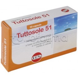 Kos Tuttosole 51 Integratore Antiossidante, Emolliente e Lenitivo 30 Capsule Kos Tuttosole 51 Integratore Antiossidante, Emolliente e Lenitivo 30 Capsule