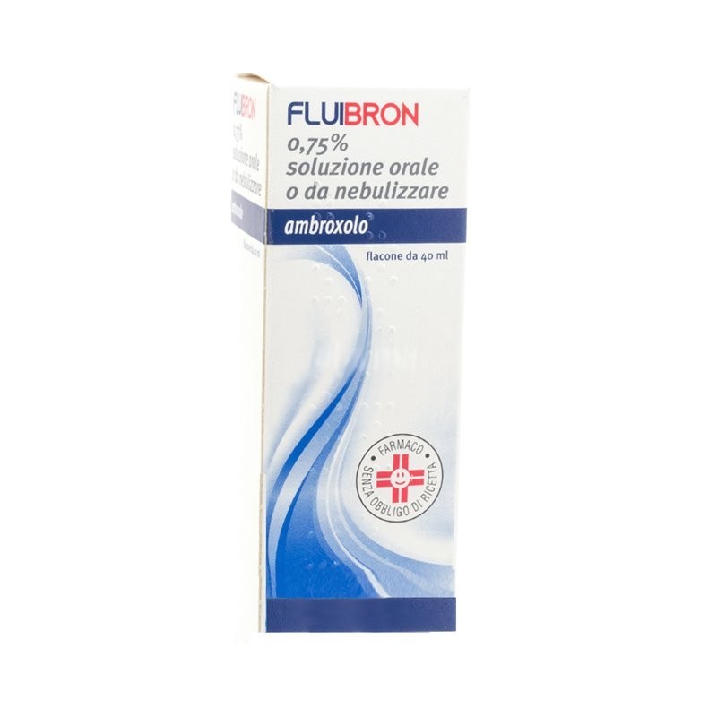 Fluibron Soluzione Flacone 40 ml 0,75% Mucolitico per Tosse e Catarro scatola