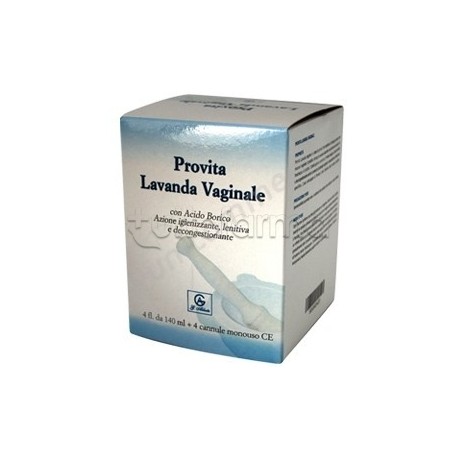 Provita Lavanda Vaginale per Igiene Intima 4 Flaconi da 120ml Provita Lavanda Vaginale per Igiene Intima 4 Flaconi da 120ml