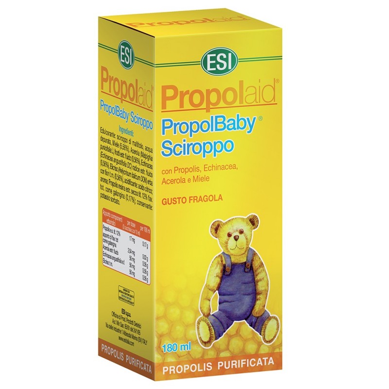 Esi Propolaid Sciroppo Junior alla Fragola Per Difese Immunitarie 180 ml Esi Propolaid Sciroppo Junior alla Fragola Per Difese Immunitarie 180 ml