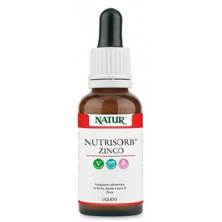 Nutrisorb Zinco Integratore per Benessere Ossa e Sistema Immunitario 30ml