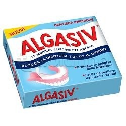 Algasiv Adesivi per Protesi Dentaria Inferiore 15 Pezzi