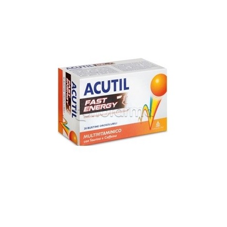 Acutil Multivitaminico Fast Energy Integratore Energetico 20 Bustine Acutil Multivitaminico Fast Energy Integratore Energetico 20 Bustine