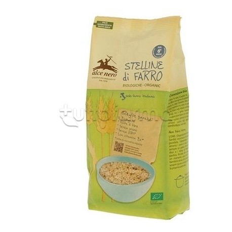 Alce Nero Stelline Farro Baby Food Bio 500g