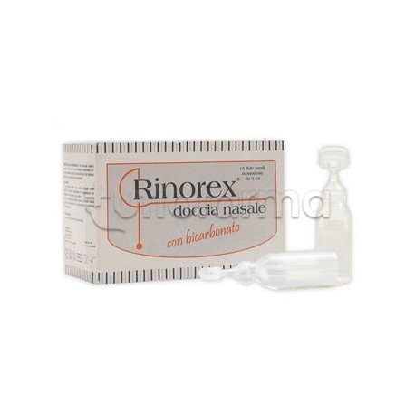 Rinorex Fiala Per Doccia Nasale Bicarbonato 15 Fiale