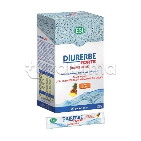 Esi Diurerbe Forte Integratore Drenante all'Ananas 24 Pezzi Esi Diurerbe Forte Integratore Drenante all'Ananas 24 Pezzi