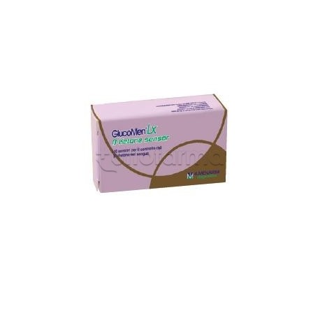 Strisce misurazione chetonemia GlucoMen LX B-Ketone Sensor per monitoraggio chetoni 10 strisce Strisce misurazione chetonemia GlucoMen LX B-Ketone Sensor per monitoraggio chetoni 10 strisce