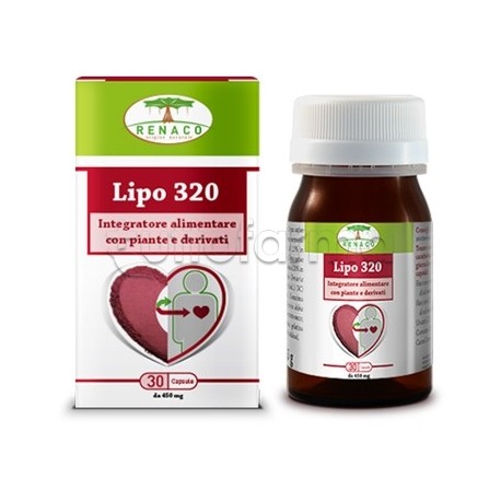 Renaco Lipo 320 Integratore per il Colesterolo 30 Capsule