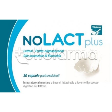 NoLact Plus per Digestione Lattosio 30 Capsule NoLact Plus per Digestione Lattosio 30 Capsule