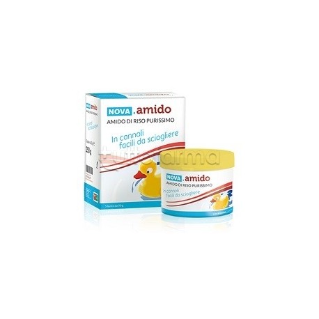 Amido Di Riso Purissimo Nova Amido per Pelli Sensibili 250 g Amido Di Riso Purissimo Nova Amido per Pelli Sensibili 250 g
