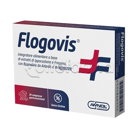 Flogovis per Microcircolo e Drenaggio 20 Compresse 800 Mg Flogovis per Microcircolo e Drenaggio 20 Compresse 800 Mg