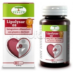 Renaco Lipolysar 08 Monascus Integratore per Colesterolo 80 Capsule Renaco Lipolysar 08 Monascus Integratore per Colesterolo 80 Capsule