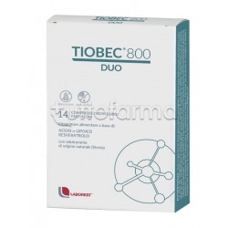 Tiobec 800 Duo Compresse Orosolubili Integratore Ricostituente 18,9g Tiobec 800 Duo Compresse Orosolubili Integratore Ricostituente 18,9g