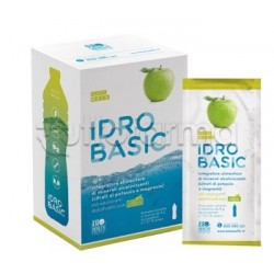 Idrobasic Integratore Magnesio e Potassio Gusto Mela 15 Bustine Idrobasic Integratore Magnesio e Potassio Gusto Mela 15 Bustine