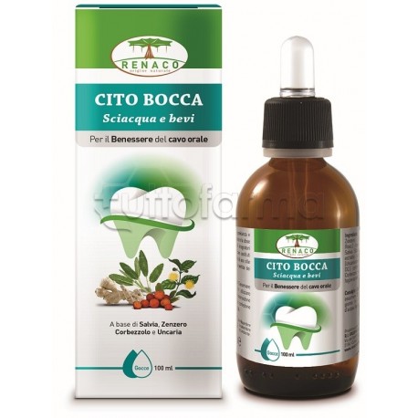 Renaco Cito Bocca Integratore per Benessere Cavo Orale Gocce 100ml Renaco Cito Bocca Integratore per Benessere Cavo Orale Gocce 100ml