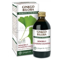 Dr Giorgini Ginkgo Biloba Integratore per la Memoria 200ml Dr Giorgini Ginkgo Biloba Integratore per la Memoria 200ml