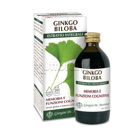 Dr Giorgini Ginkgo Biloba Integratore per la Memoria 200ml Dr Giorgini Ginkgo Biloba Integratore per la Memoria 200ml