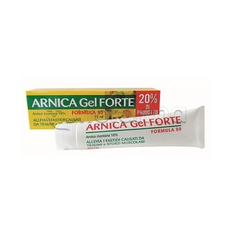 Arnica 10% Gel Forte Formula 50 per Contusioni e Affaticamento Muscolare 72ml Arnica 10% Gel Forte Formula 50 per Contusioni e Affaticamento Muscolare 72ml